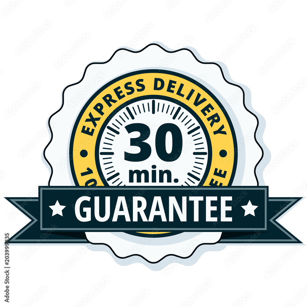 30 minutes Express Delivery illustration 30 minutes Express Delivery illustration