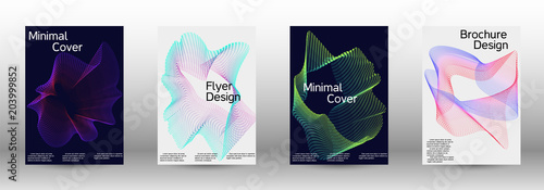 A set of modern abstract covers.