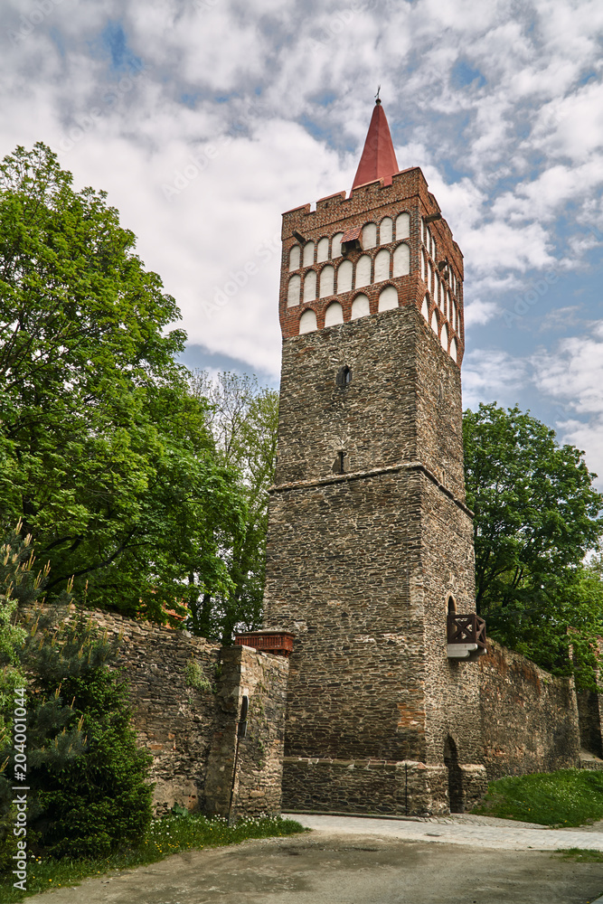 Medieval fortification with the city gate in Paczków in Poland. Medieval fortification with the city gate in Paczków in Poland.