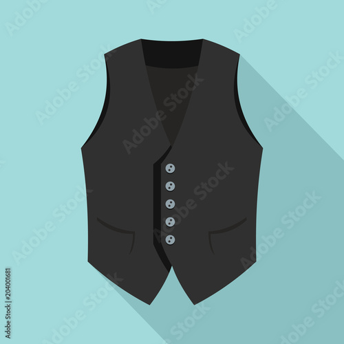 Actor vest icon. Flat illustration of actor vest vector icon for web design