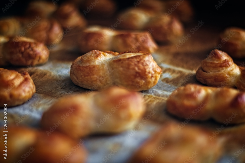 Delicious and tasty chocolate palm. Freshly baked sweet. Delicious and tasty chocolate palm. Freshly baked sweet.