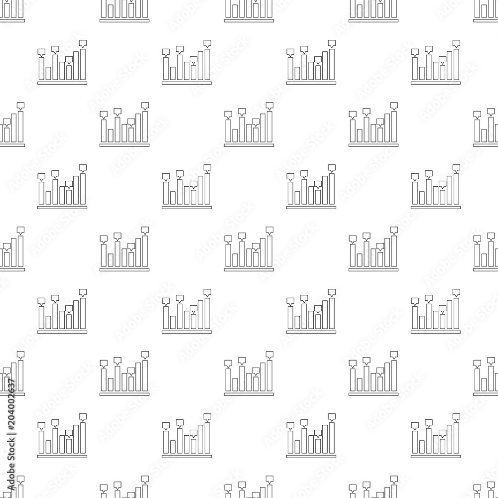 New chart pattern vector seamless repeating for any web design