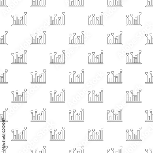 New chart pattern vector seamless repeating for any web design
