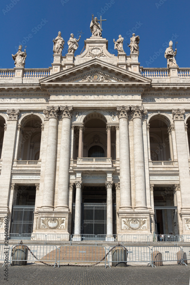Basilica of San Giovanni in Laterano (Basilica di San Giovanni in Laterano) in city of Rome, Italy