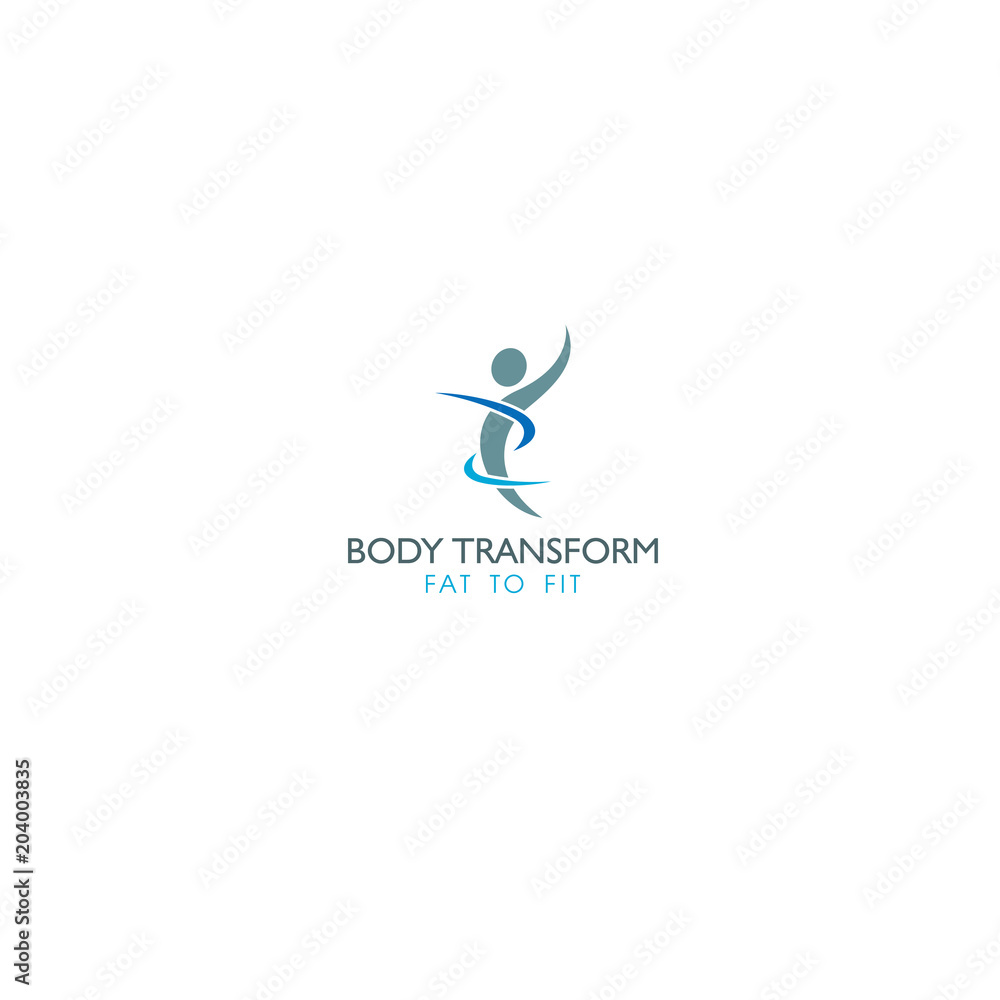 best original logo and designs concept inspiration for body fit  transformation Stock Vector | Adobe Stock