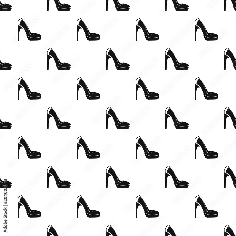 Woman shoes pattern vector seamless repeating for any web design Woman shoes pattern vector seamless repeating for any web design