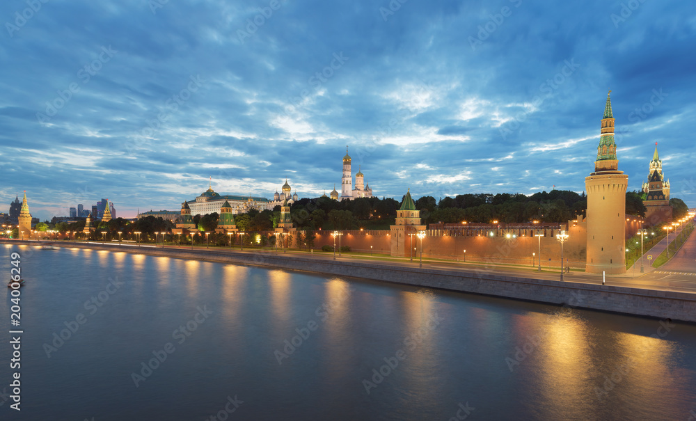  View on the Kremlin, Moscow, Russia.