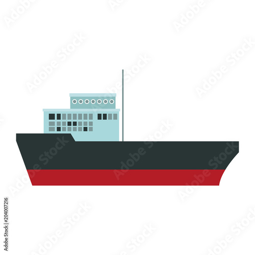 Empty freigther ship vector illustration graphic design