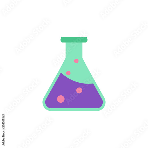 colored scientific test-tube icon. Element of science and laboratory for mobile concept and web apps. Detailed scientific test-tube icon can be used for web and mobile
