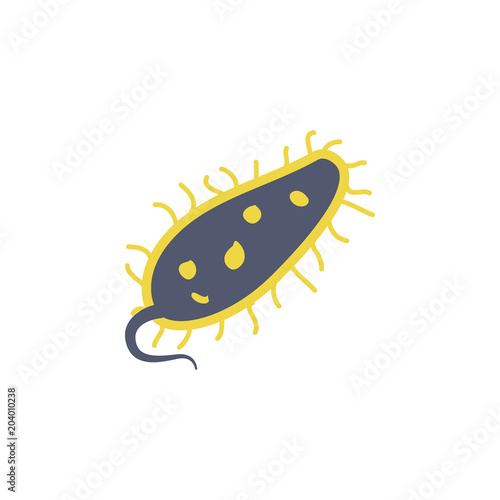 colored bacterium icon. Element of science and laboratory for mobile concept and web apps. Detailed bacterium icon can be used for web and mobile. Premium icon