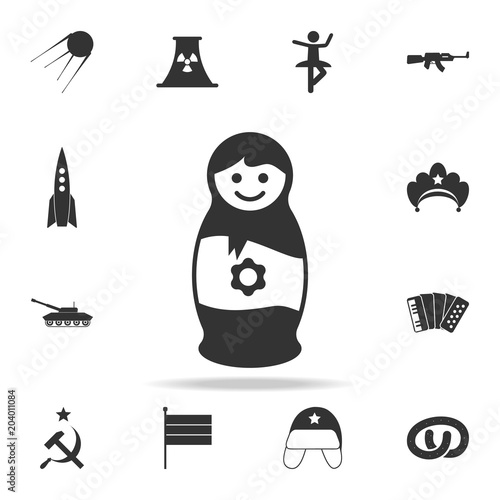 nesting doll icon. Detailed set of Russian culture icons. Premium graphic design. One of the collection icons for websites, web design, mobile app
