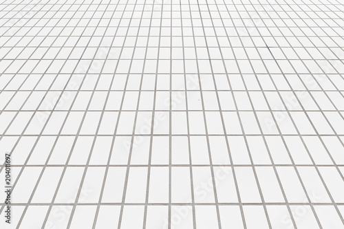 white brick tile floor background