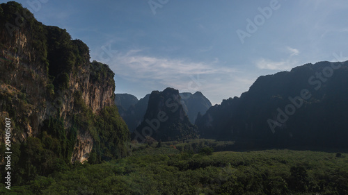 aerial view landscape of Mountain in Krabi Thailand © meen_na