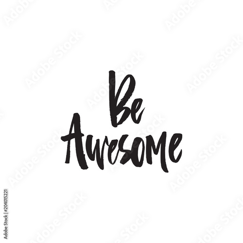 Handdrawn brush lettering