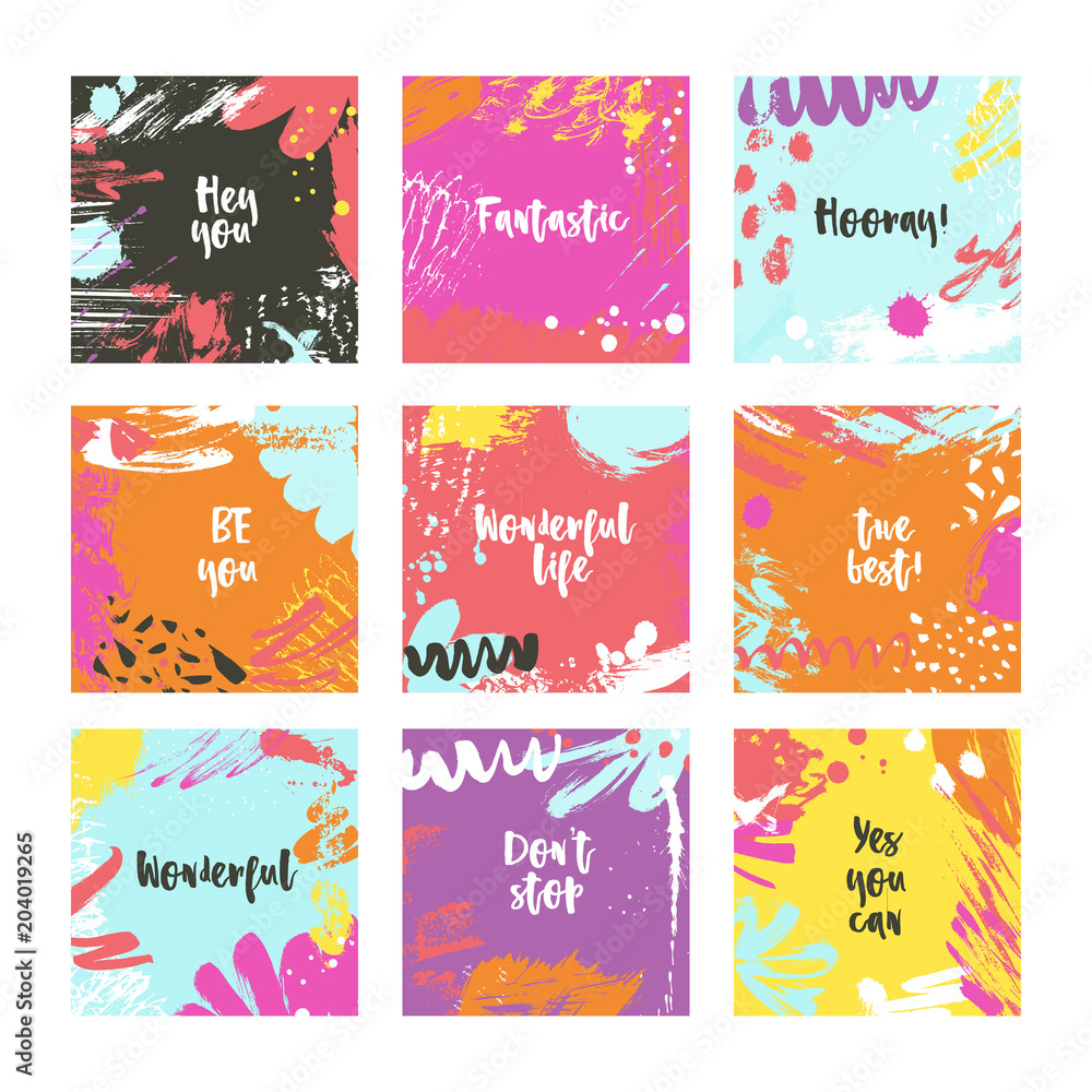 Abstract Card Templates Abstract Card Templates