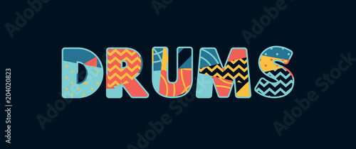 Drums Concept Word Art Illustration