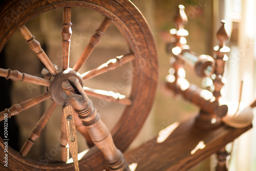 Old Fashioned Spindle Wheel photo