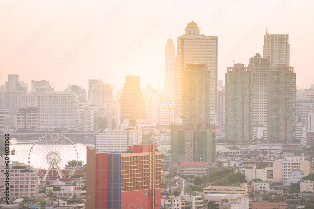 Fototapeta premium Bangkok city skyline.