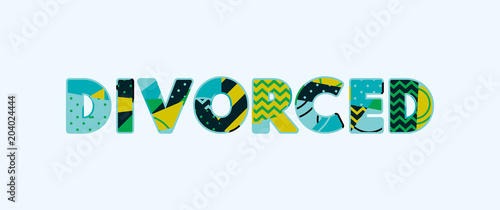 Divorced Concept Word Art Illustration