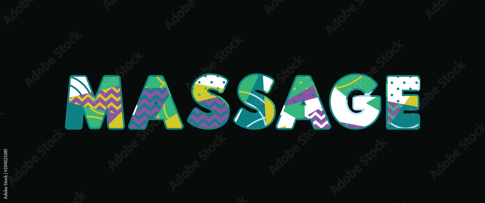 Massage Concept Word Art Illustration