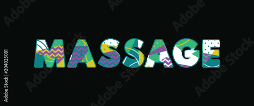 Massage Concept Word Art Illustration