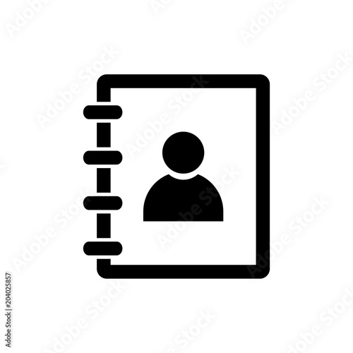 contact book icon vector