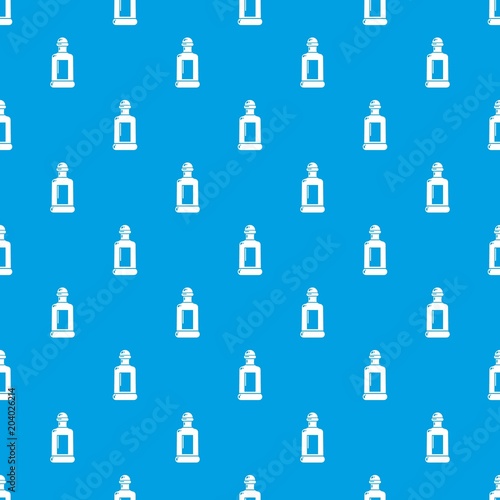 Square bottle pattern vector seamless blue