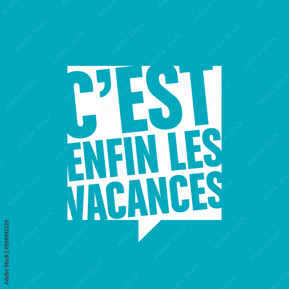 Obraz premium c'est enfin les vacances