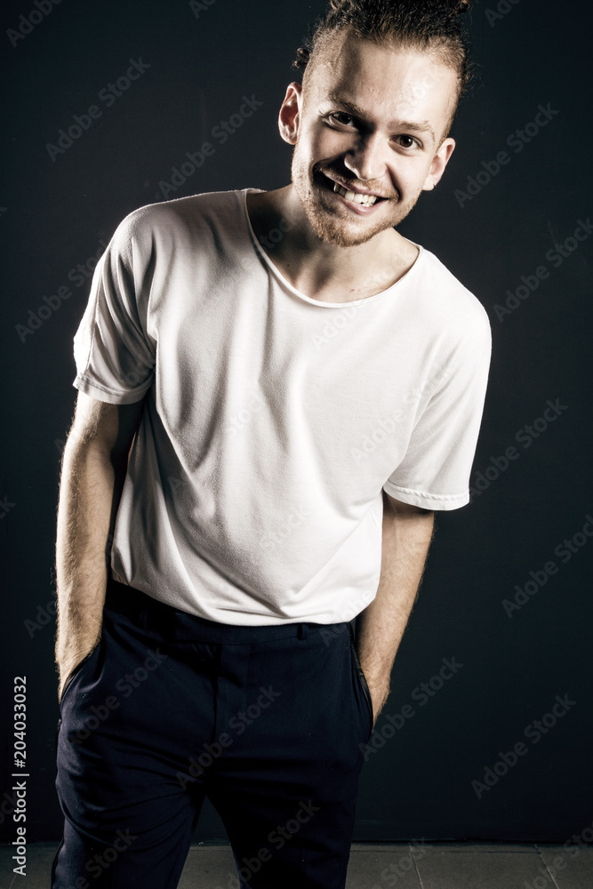 Young ginger man studio portrait Young ginger man studio portrait