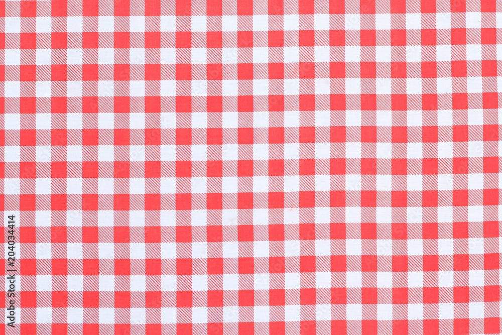 red fabric texture of checkered picnic blanket red fabric texture of checkered picnic blanket