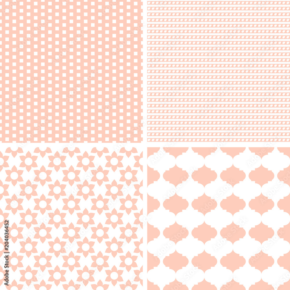 Cute different vector seamless patterns. Cute different vector seamless patterns.