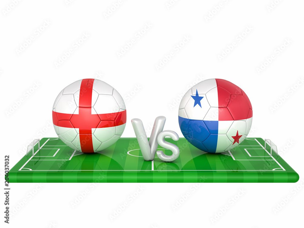 Naklejka premium Soccer cup 2018 3d render illustration