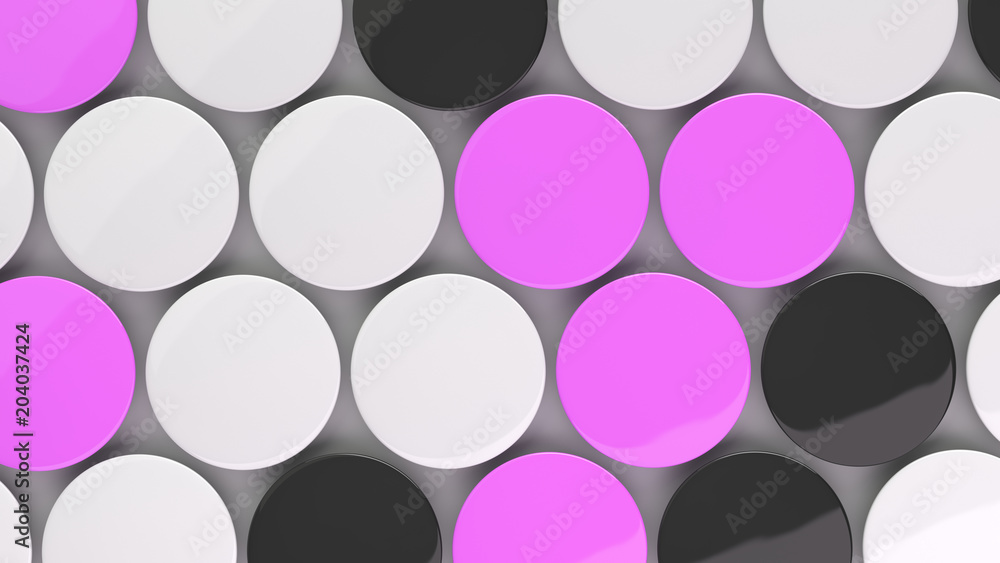 Blank black, white and purple badges on white background Blank black, white and purple badges on white background