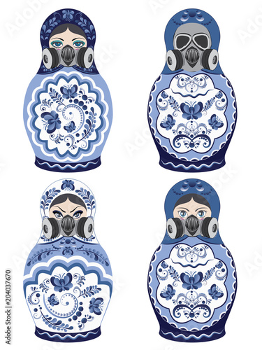 Matryoshka in respirator