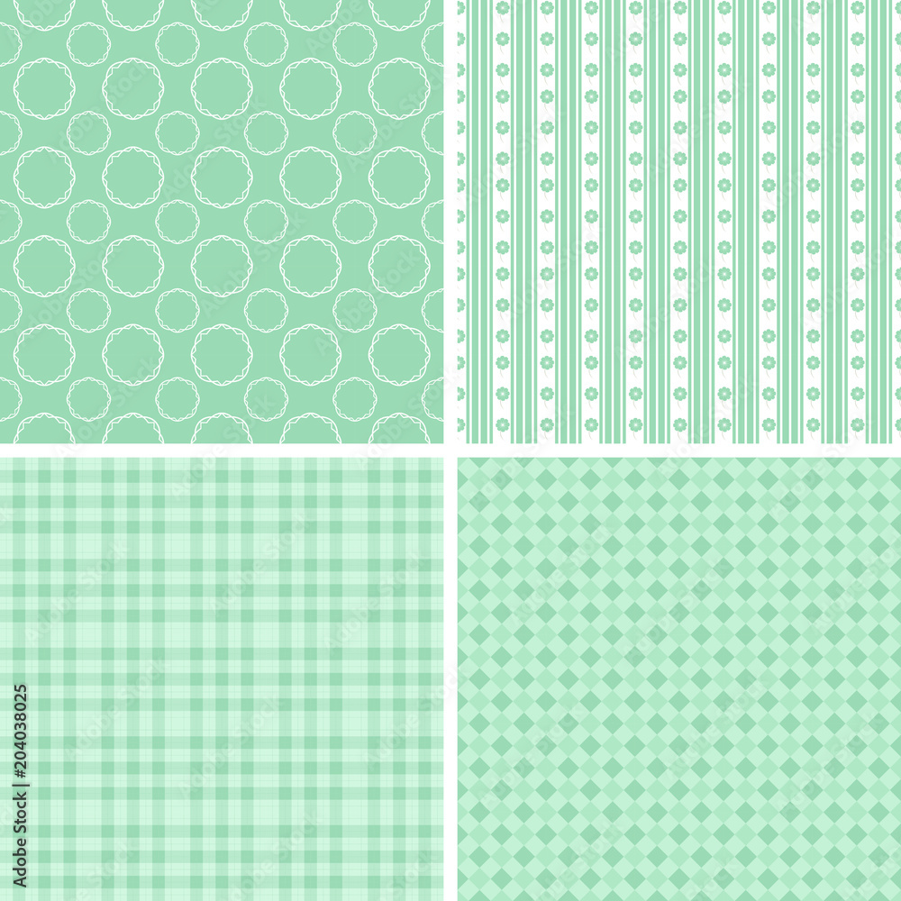 Baby pastel different vector seamless patterns. Baby pastel different vector seamless patterns.
