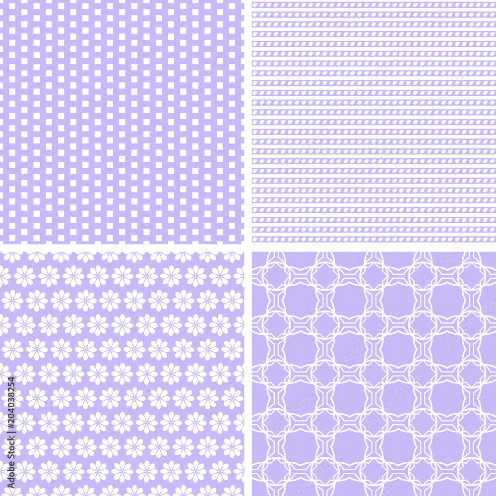 Baby pastel different vector seamless patterns. Baby pastel different vector seamless patterns.