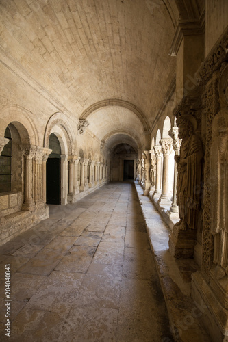 Romanesque Cloisters Church of Saint Trophime Cathedral in Arles. Provence   France