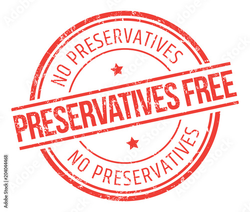 Preservatives Free Vector Stamp