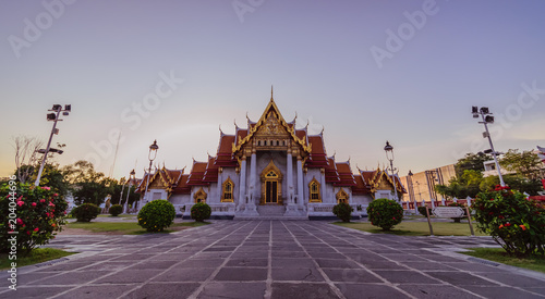 View from Watbenchamabophit  , Beautiful temple at Bangkok thailand  © Niyada