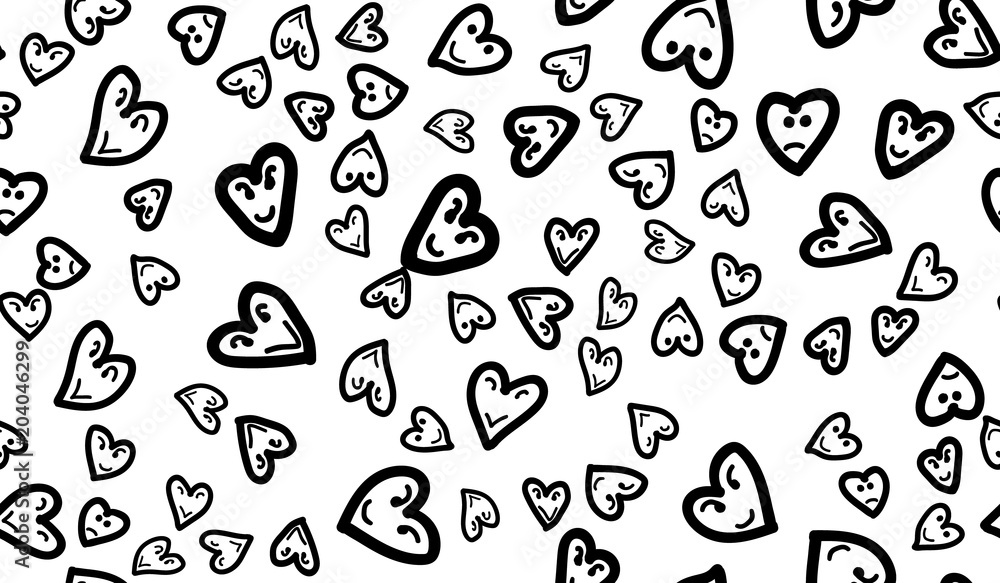 Fun Hearts Seamless Pattern Fun Hearts Seamless Pattern