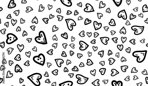 Fun Hearts Seamless Pattern