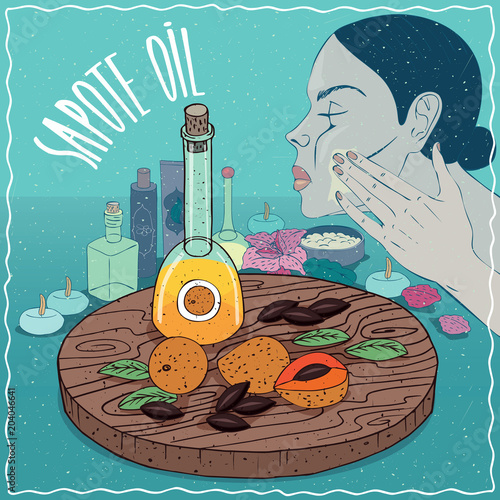 Sapote oil used for skin care