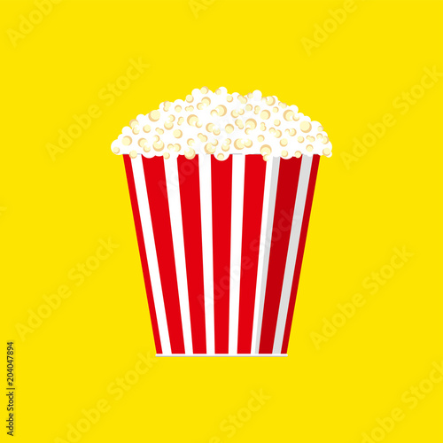 Cinema concept vector popcorn illustration