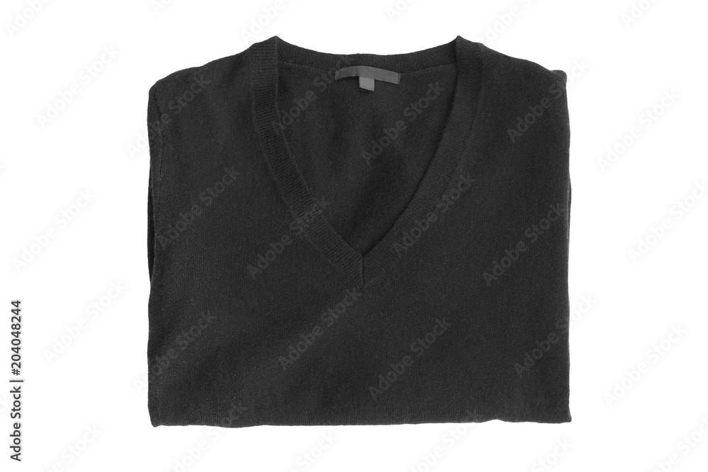 Folded sweater isolated Folded sweater isolated