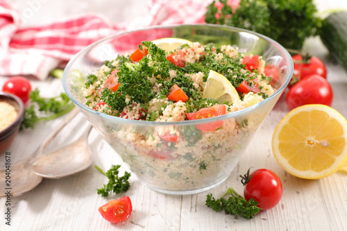 tabbouleh salad with vegetables