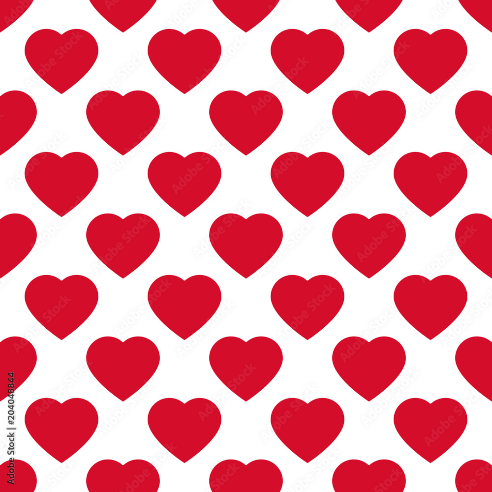 Vector seamless pattern with small hearts Vector seamless pattern with small hearts