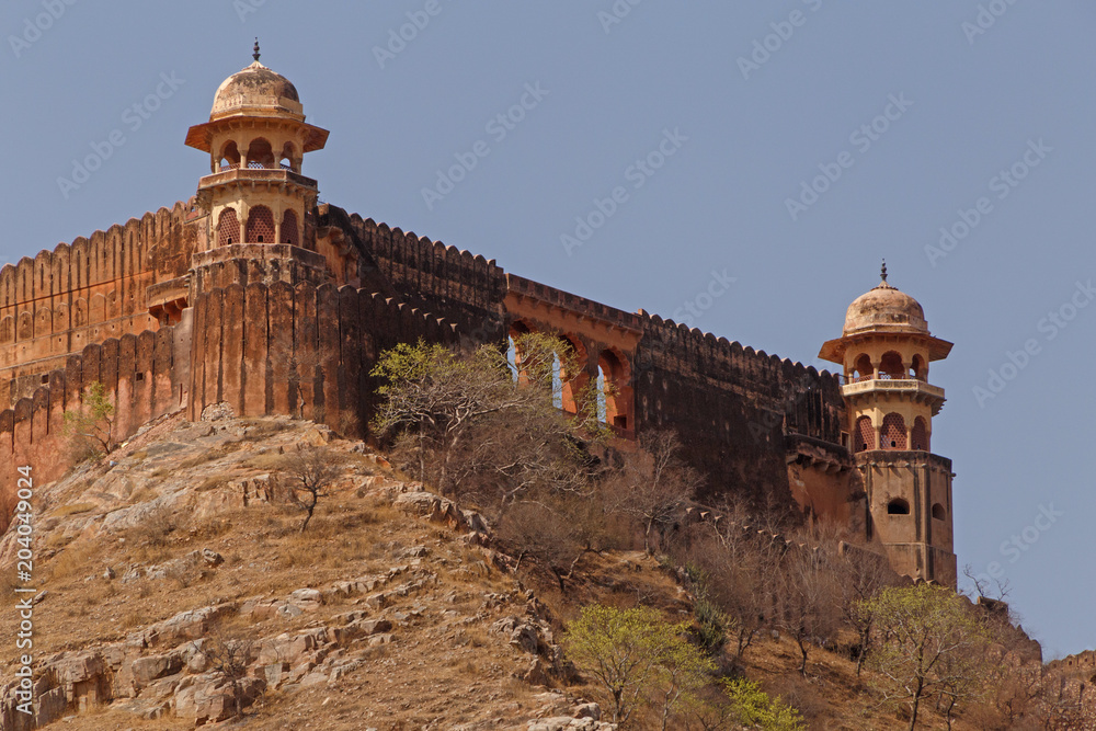 sight of Jaigarh Fort from Amer Fort in Jaipur, India