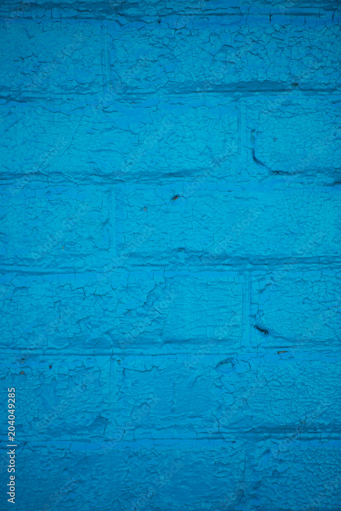 blue brick wall background. Texture of painted brick. blue brick wall background. Texture of painted brick.