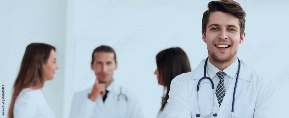 doctor therapist on the background of the office doctor therapist on the background of the office