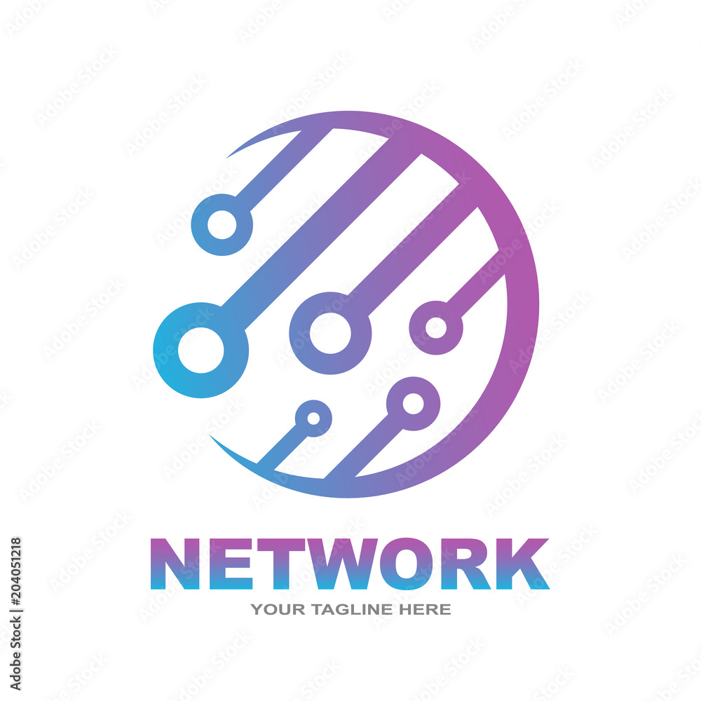 Abstract network connection vector. Global network technology Abstract network connection vector. Global network technology